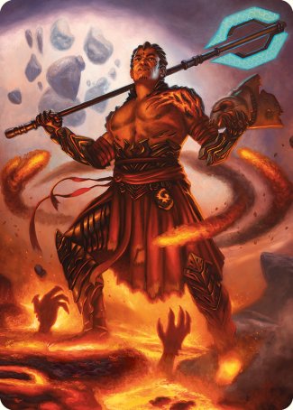 Koth, Fire of Resistance Art Card [Art Series: Phyrexia: All Will Be One]