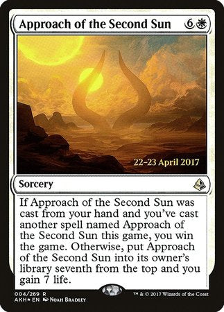 Approach of the Second Sun [Prerelease Cards][FOIL]