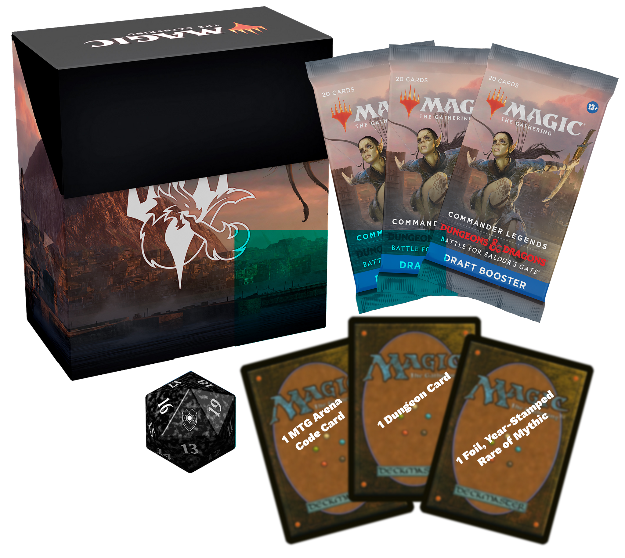 Magic the Gathering CLB Set Booster Box Commander Legends Battle for  Baldur's Gate (PREORDER) - Guardian Games
