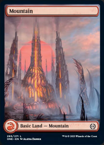 Mountain (265) - Full Art [Phyrexia: All Will Be One]