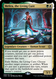 Melira, the Living Cure [Promo Pack: Phyrexia: All Will Be One][FOIL]