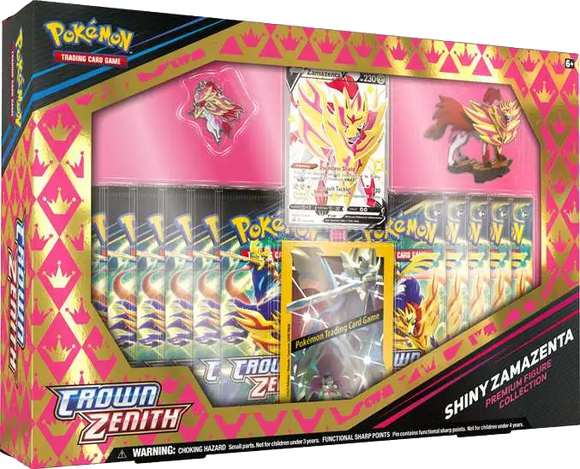 Pokemon: Crown Zenith - Shiny Zamazenta Premium Figure Collection Card Monster Games Pokemon: Crown Zenith - Shiny Zamazenta Premium Figure Collection Card Monster Games