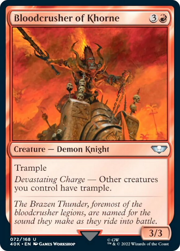 Bloodcrusher of Khorne (Surge Foil) [Universes Beyond: Warhammer 40,000][FOIL]