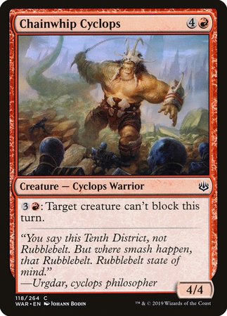 Chainwhip Cyclops [War of the Spark][FOIL]