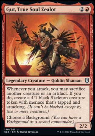 Gut, True Soul Zealot [Commander Legends: Battle for Baldur's Gate][FOIL]