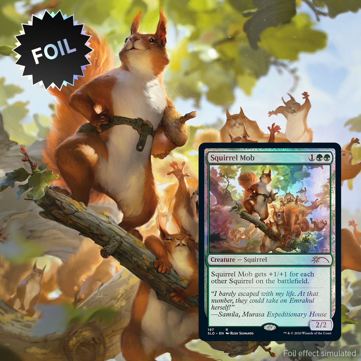 Magic The Gathering, Secret Lair: We Hope You Like Squirrels Card Monster Games Magic The Gathering, Secret Lair: We Hope You Like Squirrels Card Monster Games