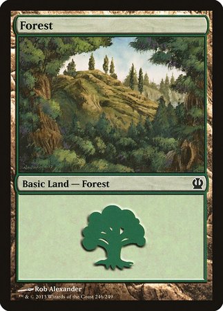 Forest (246) [Theros][FOIL]