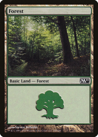 Forest (248) [Magic 2011 (M11)][FOIL]