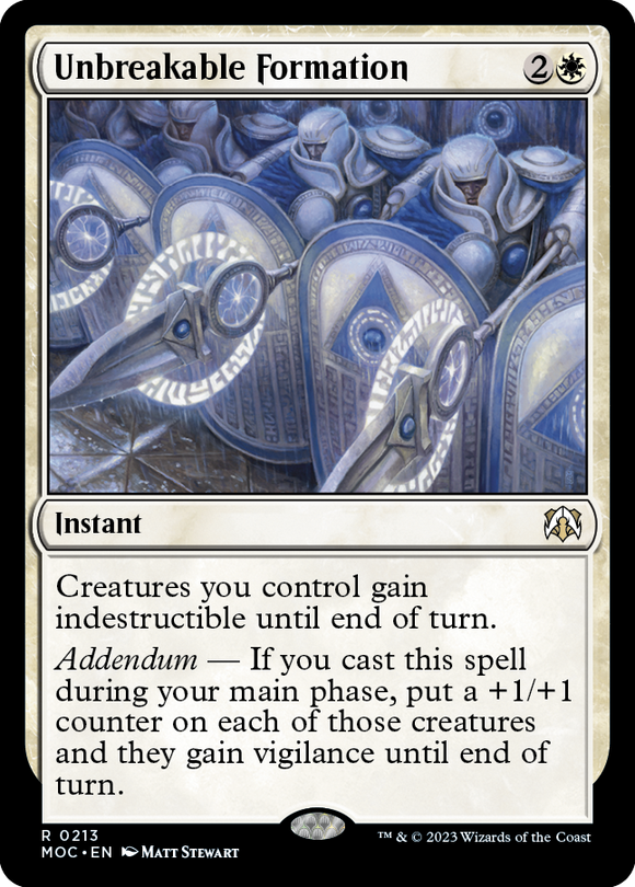 Unbreakable Formation [Commander: March of the Machine]