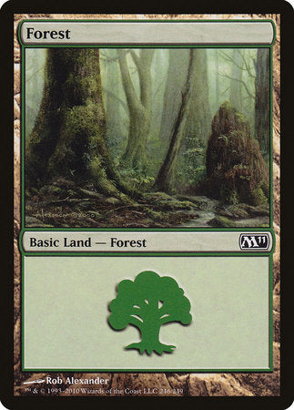 Forest (246) [Magic 2011 (M11)][FOIL]