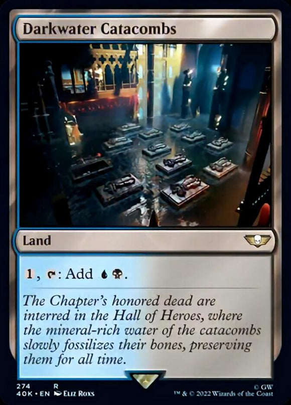 Darkwater Catacombs (Surge Foil) [Universes Beyond: Warhammer 40,000][FOIL]