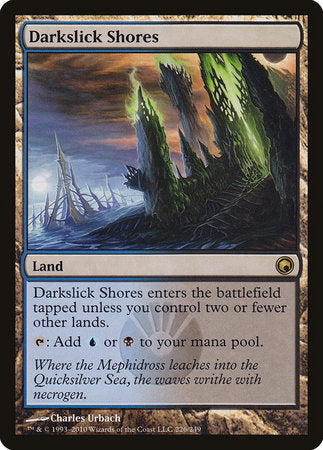 Darkslick Shores [Scars of Mirrodin][FOIL]