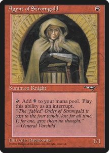 Agent of Stromgald (Woman Holding Staff) [Alliances]