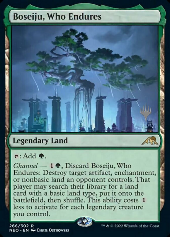 Boseiju, Who Endures [Promo Pack: Kamigawa: Neon Dynasty][FOIL]
