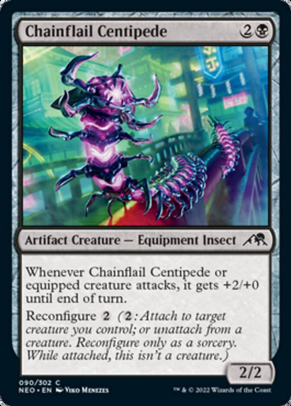 Chainflail Centipede [Kamigawa: Neon Dynasty][FOIL]