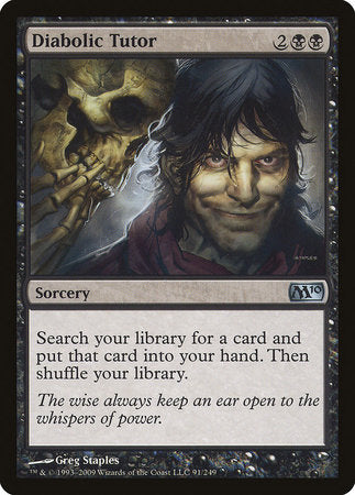 Diabolic Tutor [Magic 2010 (M10)][FOIL]