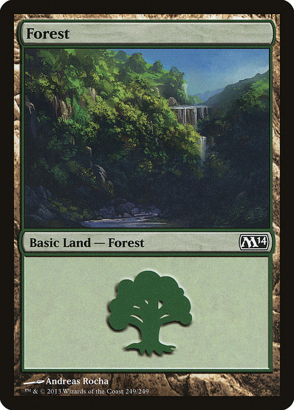 Forest (249) [Magic 2014 (M14)][FOIL]