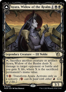 Ayara, Widow of the Realm (Showcase) [March of the Machine][FOIL]
