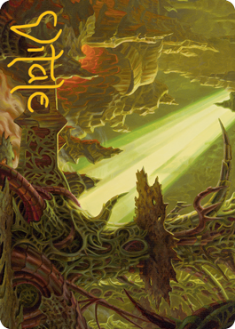 Darkmoss Bridge Art Card (Gold-Stamped Signature) [Art Series: Modern Horizons 2]