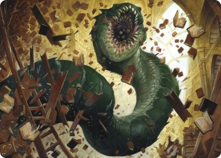 Bookwurm Art Card [Art Series: Strixhaven]