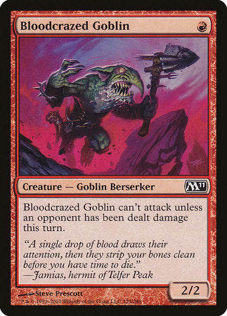 Bloodcrazed Goblin [Magic 2011 (M11)][FOIL]