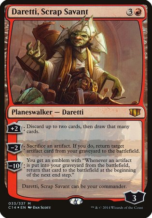 Daretti, Scrap Savant (Commander 2014) [Oversize Cards][FOIL]