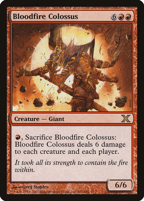 Bloodfire Colossus [10th Edition][FOIL]
