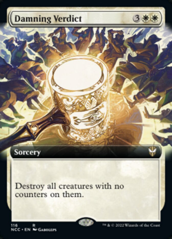 Damning Verdict (Extended Art) [Commander: Streets of New Capenna]