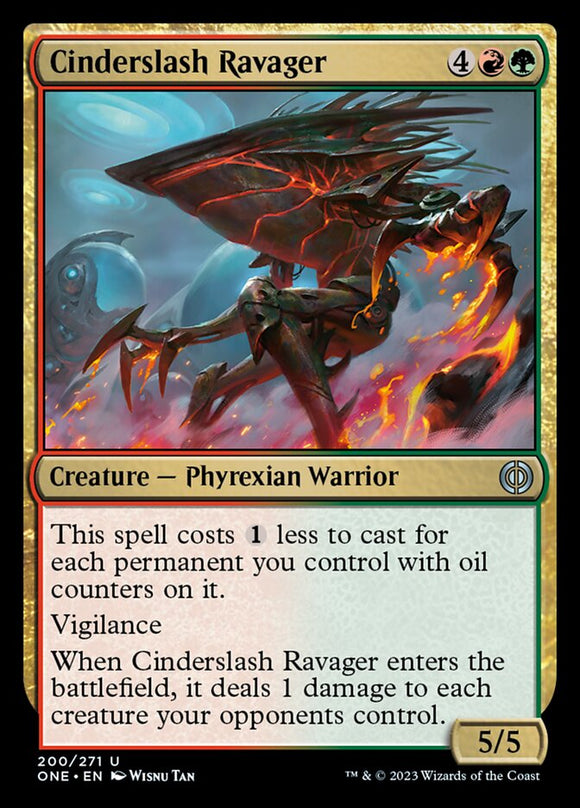 Cinderslash Ravager [Phyrexia: All Will Be One][FOIL]