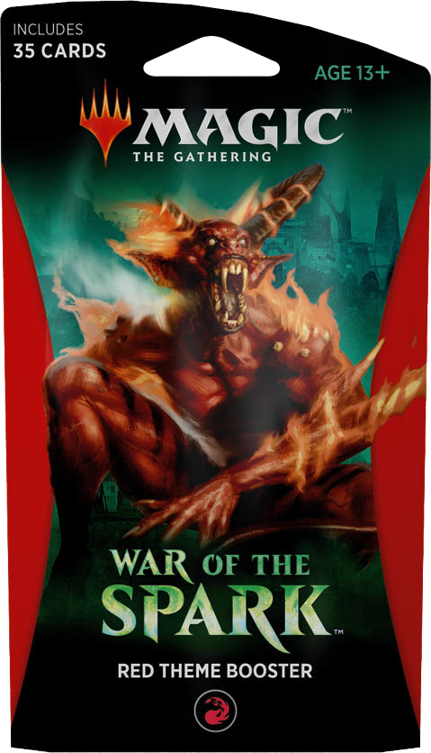 Magic The Gathering: War Of The Spark - Red Theme Booster Card Monster Games Magic The Gathering: War Of The Spark - Red Theme Booster Card Monster Games