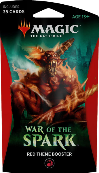 Magic The Gathering: War Of The Spark - Red Theme Booster Card Monster Games Magic The Gathering: War Of The Spark - Red Theme Booster Card Monster Games